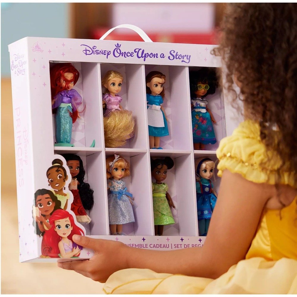 Disney Once Upon A Story Mini Doll Set 5" Collectible Princess Dolls